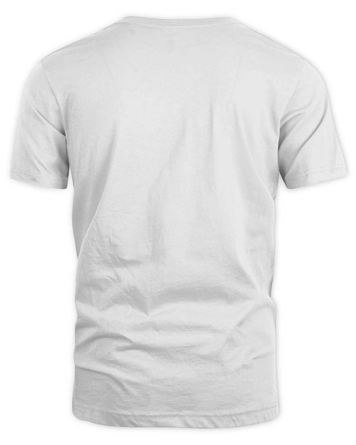 White t-shirt on a white background